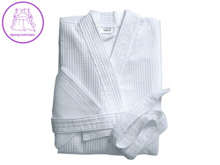 Jerry Fabrics Vaflový župan JF bílá velikost S