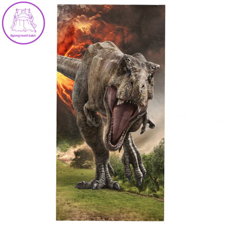 Jerry Fabrics Osuška Jurský svět Volcano 70x140 cm