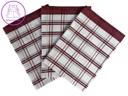 Svitap Utěrka Extra savá 50x70 cm Tradiční káro bordó 3 ks Svitap Utěrka Extra savá 50x70 cm Tradiční káro bordó 3 ks