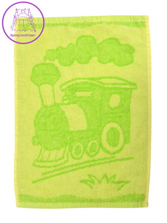 Profod Dětský ručník Train green 30x50 cm