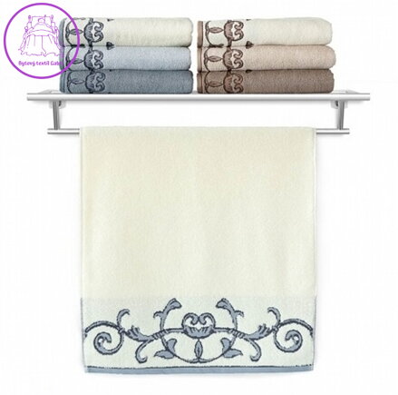 Veba Osuška Terry Barocco II. smetanová 70x140 cm Veba Osuška Terry Barocco II. smetanová 70x140 cm