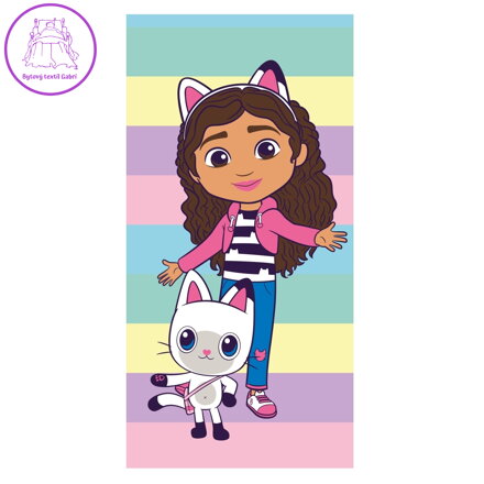 Jerry Fabrics Osuška Gabbys Dollhouse Colors 70x140 cm