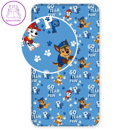 Jerry Fabrics Prostěradlo Paw Patrol 161 90x200x25 cm