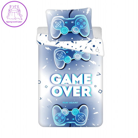 Jerry Fabrics Povlečení fototisk Game over 140x200, 70x90 cm