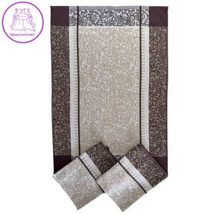 SVITAP sleep well Utěrka Extra savá 50x70 cm Ornamenty hnědé 3 ks