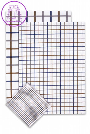 Svitap Utěrka Extra savá 50x70 Káro mix modrá 3 ks Svitap Utěrka Extra savá 50x70 Káro mix modrá 3 ks