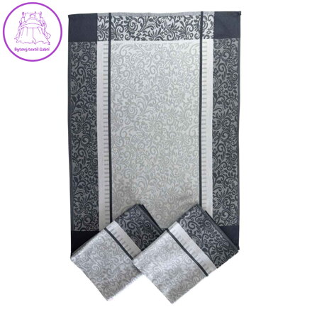 Svitap Utěrka Extra savá 50x70 cm Ornamenty šedé 3 ks Svitap Utěrka Extra savá 50x70 cm Ornamenty šedé 3 ks