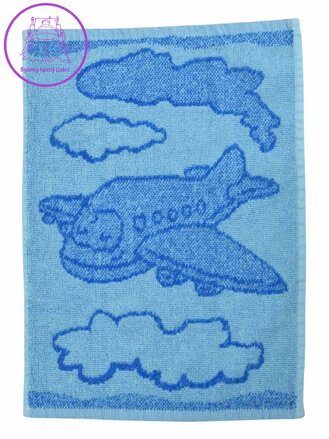 Profod Dětský ručník Plane blue 30x50 cm