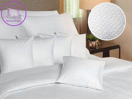 Dadka Povlečení damašek Kávové zrno bílé 140x200, 70x90 cm