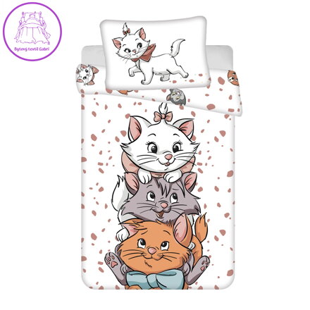 Jerry Fabrics Povlečení do postýlky Marie cat friends baby 100x135, 40x60 cm