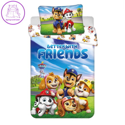 Jerry Fabrics Povlečení do postýlky Paw Patrol 553 baby 100x135, 40x60 cm