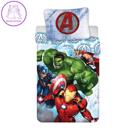 Jerry Fabrics Povlečení Avengers Heroes 140x200, 70x90 cm