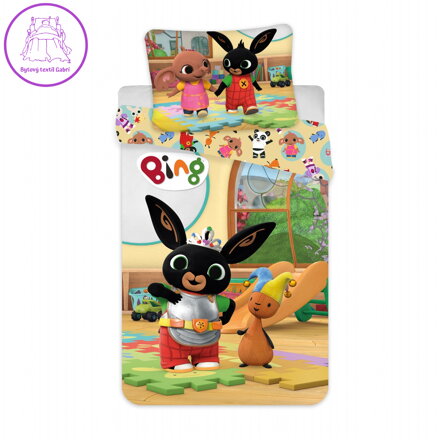 Jerry Fabrics Povlečení do postýlky Králíček Bing 052 baby 100x135, 40x60 cm