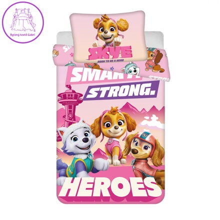 Jerry Fabrics Povlečení do postýlky Paw Patrol 558 baby 100x135, 40x60 cm