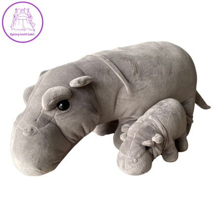 Svitap Polštářek mikrospandex Hrošík a miminko 50 cm Svitap Polštářek mikrospandex Hrošík a miminko 50 cm