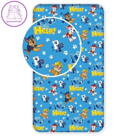 Jerry Fabrics Prostěradlo Paw Patrol 137 90x200x25 cm
