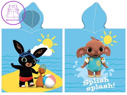 Carbotex Pončo Zajíček Bing Prázdniny u moře 55x110 cm