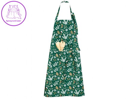 Kuchyňská vánoční zástěra Větvičky 25800 70x90 cm