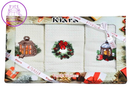 Vánoční dárková sada utěrek 50x70 Lucerny 3 ks