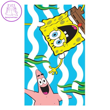Carbotex Dětský ručník Sponge Bob Zábava v moři 30x50 cm
