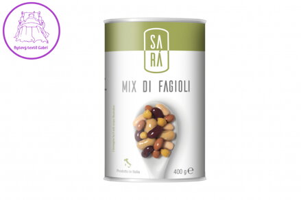SARÁ Mix fazolí s cizrnou ve slaném nálevu 400 g
