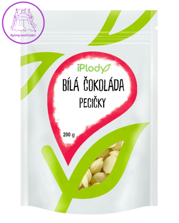 iPlody Bílá čokoláda, pecičky 200 g