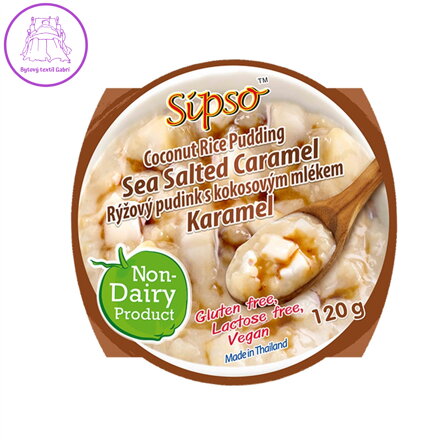 Sipso Rýžový pudink s kokosovým mlékem a karamelem 120 g