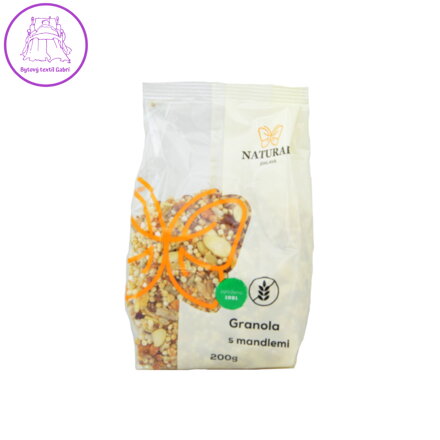 Natural Jihlava Granola s mandlemi bez lepku 200 g Natural Jihlava Granola s mandlemi bez lepku 200 g