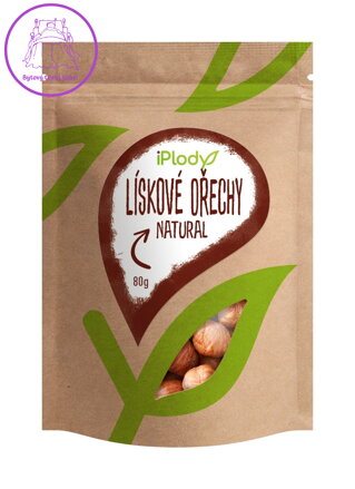iPlody Lískové ořechy natural 80 g iPlody Lískové ořechy natural 80 g