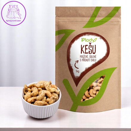 iPlody Kešu pražené solené s příchutí chilli 1kg