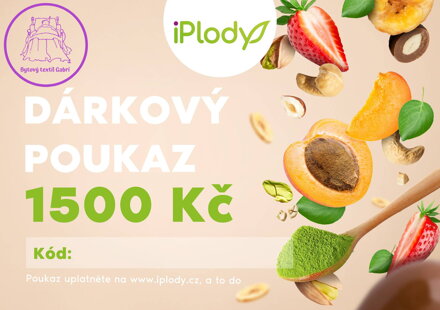 iPlody Dárková poukázka v hodnotě 1500 Kč