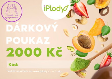iPlody Dárková poukázka v hodnotě 2000 Kč