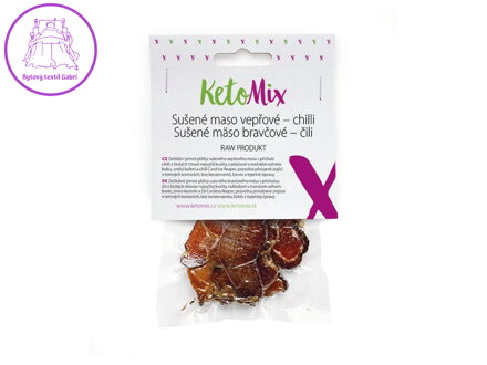 KetoMix Sušené maso vepřové – chilli 25 g