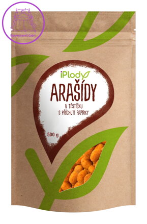 iPlody Arašídy v těstíčku s příchutí papriky 500 g