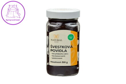 Švestková povidla bez přidaného cukru 500 g