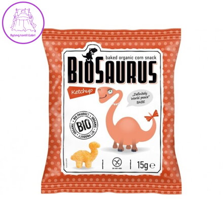 Biosaurus Bio křupky s kečupem 15g