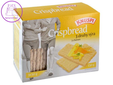 Extrudo Knuspi Crispbread 3 druhy sýra 150 g