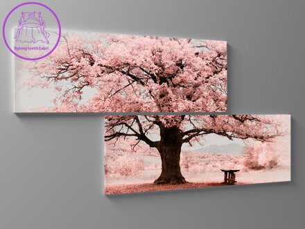Obraz růžový strom