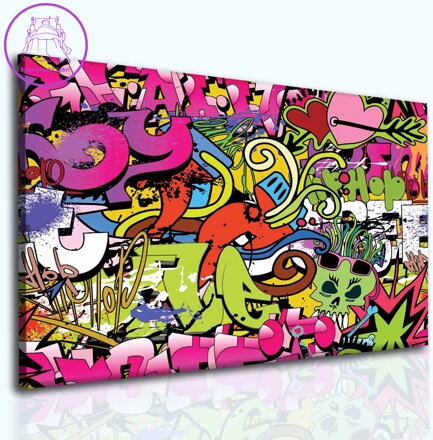 Obraz Dívčí graffiti