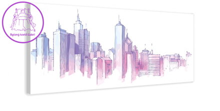 Obraz New York skica mrakodrapů