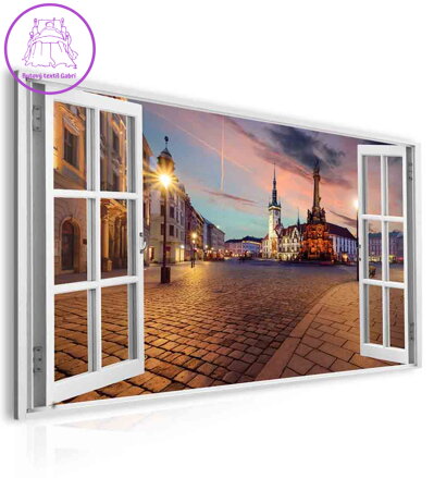 Obraz okno olomoucké náměstí