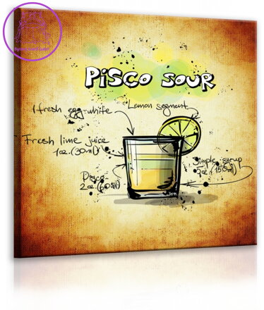 Obraz cedule Pisco Sour