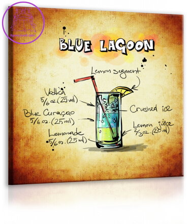 Obraz cedule Blue Lagoon