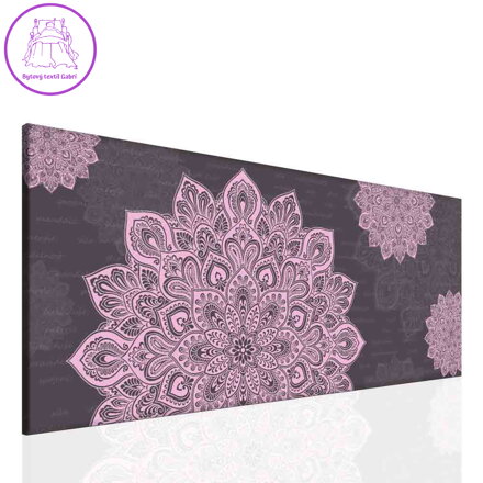 Mandala fialový obraz