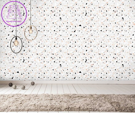 Tapeta imitace Terrazzo