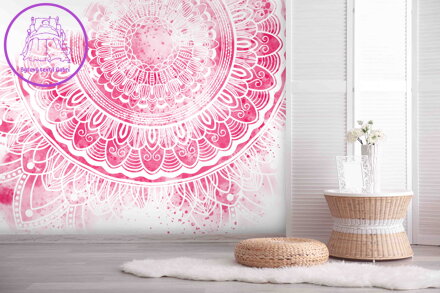 Tapeta Mandala růžová
