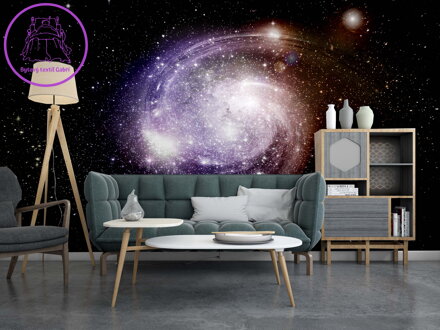 Tapeta Fialová galaxie