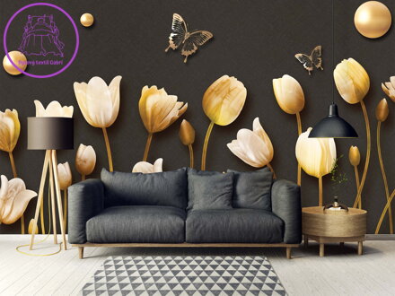 Tapeta Tulipány 3D