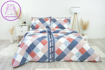 Ložní povlečení bavlněné Stanex pečvork (LS225), 140 x 200 + 90 x 70, Zip