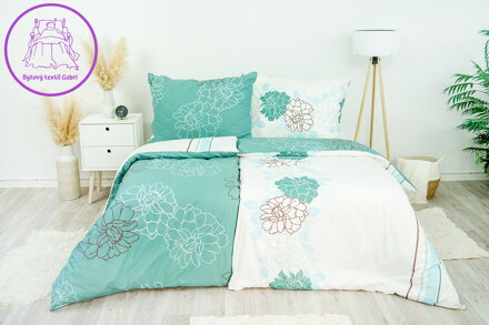 Ložní povlečení bavlněné Stanex Nicole (LS257), 140 x 220 + 90 x 70, Zip